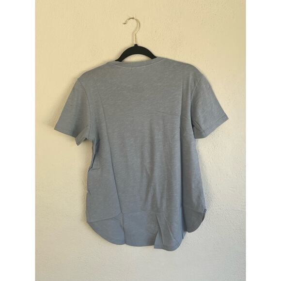 Grey Lab Woman Blue Round Neck T-Shirt, Size Medium - Picture 6 of 6
